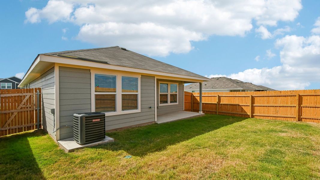 Exterior details and patio area of a home in Durango, Mustang Ridge (Image 22).