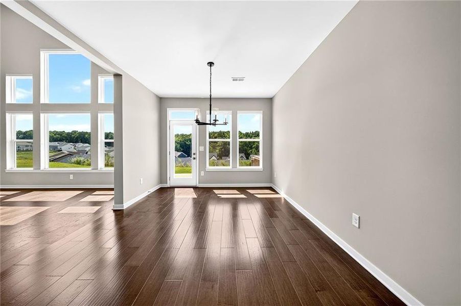 Spacious, unfurnished interior of a new home in The Reserve At Liberty Park, Braselton (Image 47).