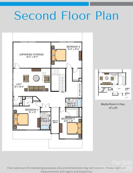 2D floor plan layout of this home in , Cornelius, NC (Image 3).