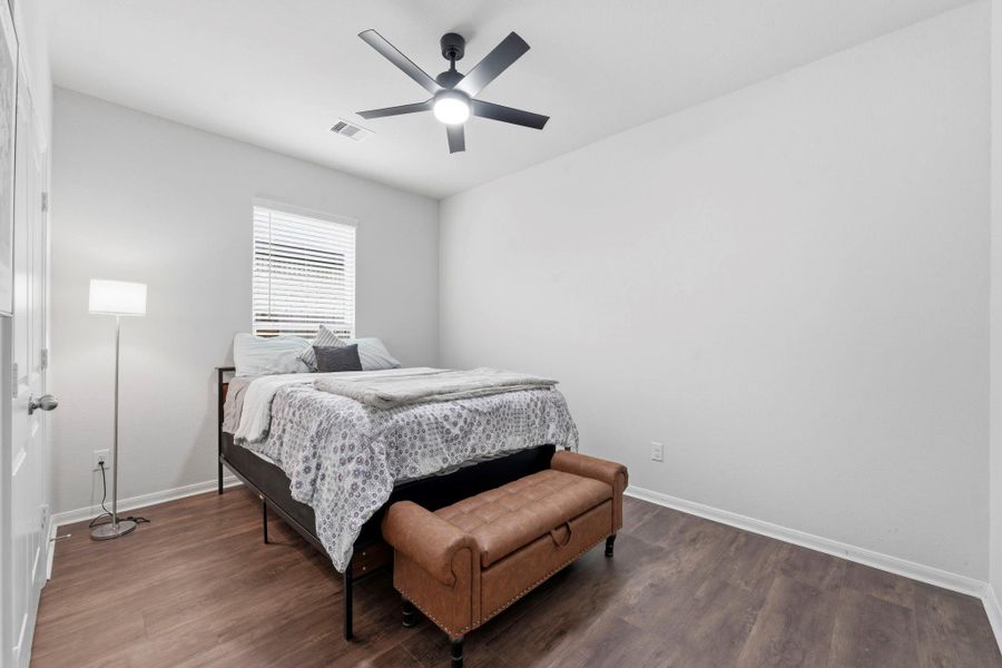 Cozy, comfortable, and full of possibilities—this secondary bedroom is ready to feel like home. Cozy, comfortable, and full of possibilities—this secondary bedroom is ready to feel like home.