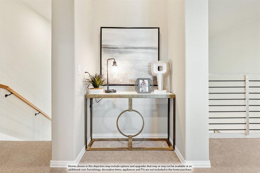 Furnished interior view inside a new home in Sutton Fields, Celina (Image 32). Furnished interior view inside a new home in Sutton Fields, Celina (Image 32).