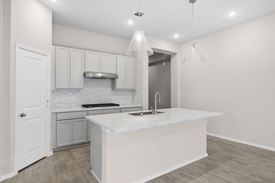 Furnished interior view inside a new home in Pomona, Manvel (Image 6).