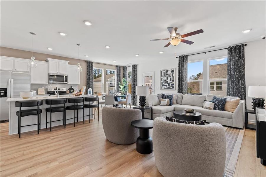 Furnished interior view inside a new home in Bowers Farm, McDonough (Image 23).