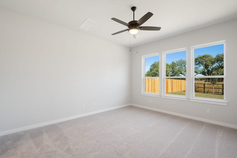 Spacious, unfurnished interior of a new home in Heritage, Dripping Springs (Image 38). Spacious, unfurnished interior of a new home in Heritage, Dripping Springs (Image 38).