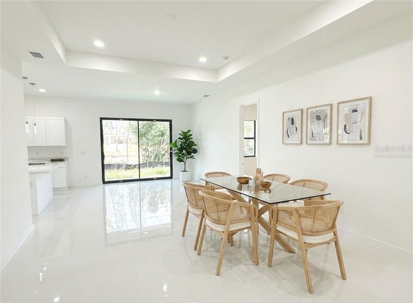 Furnished interior view inside a new home in , Cape Coral (Image 13). Furnished interior view inside a new home in , Cape Coral (Image 13).