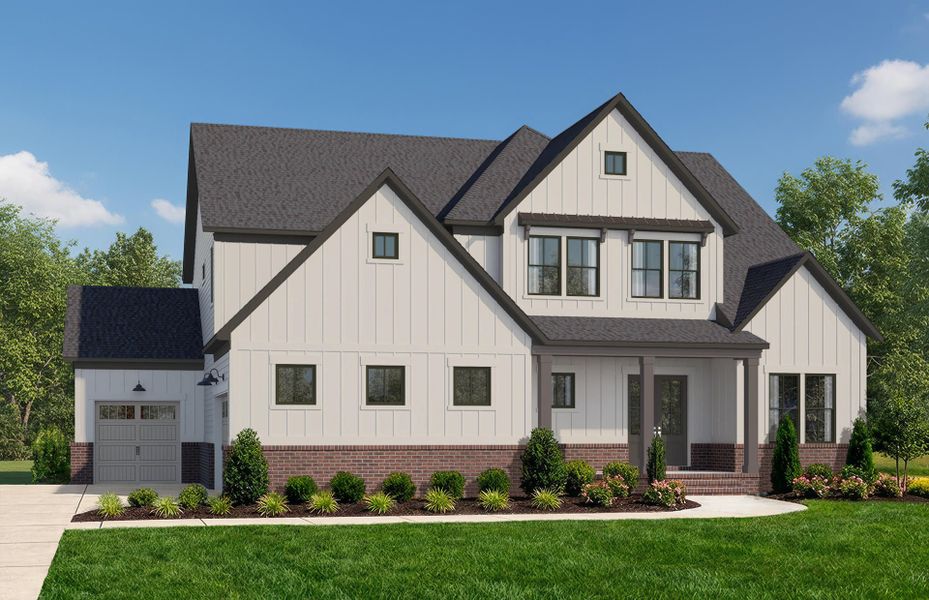 Representative exterior photo of a completed home built from the Barrington by John Wieland in Blume Estates, Harrisburg, NC (Image 2). Representative exterior photo of a completed home built from the Barrington by John Wieland in Blume Estates, Harrisburg, NC (Image 2).