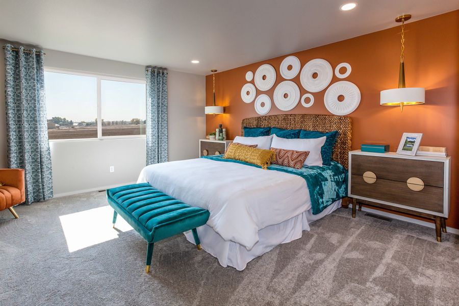 Representative furnished interior of a home built from the Rowling by Hartford Homes in Trailside, Timnath (Image 61).