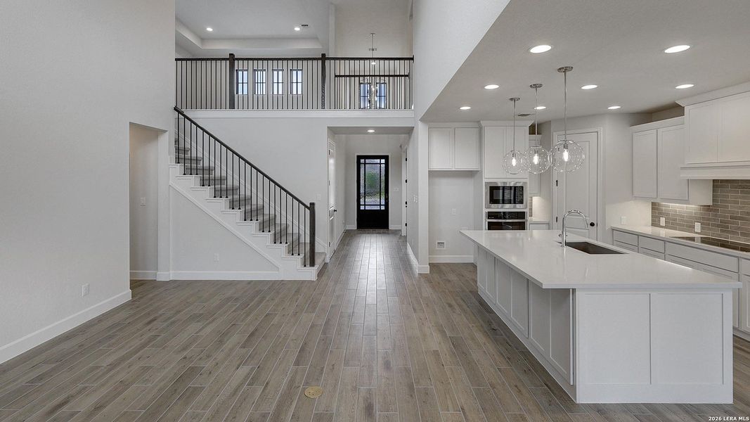Furnished interior view inside a new home in Alsatian Oaks, Castroville (Image 10).
