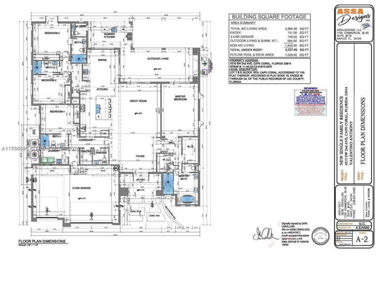 2D floor plan layout of this home in , Cape Coral, FL (Image 2). 2D floor plan layout of this home in , Cape Coral, FL (Image 2).