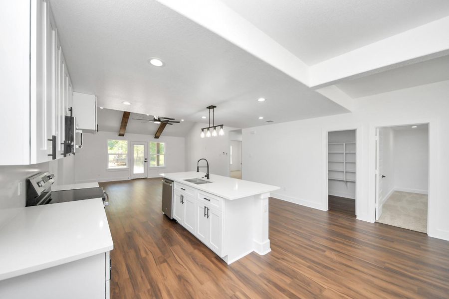 Furnished interior view inside a new home in , Cleveland (Image 10).
