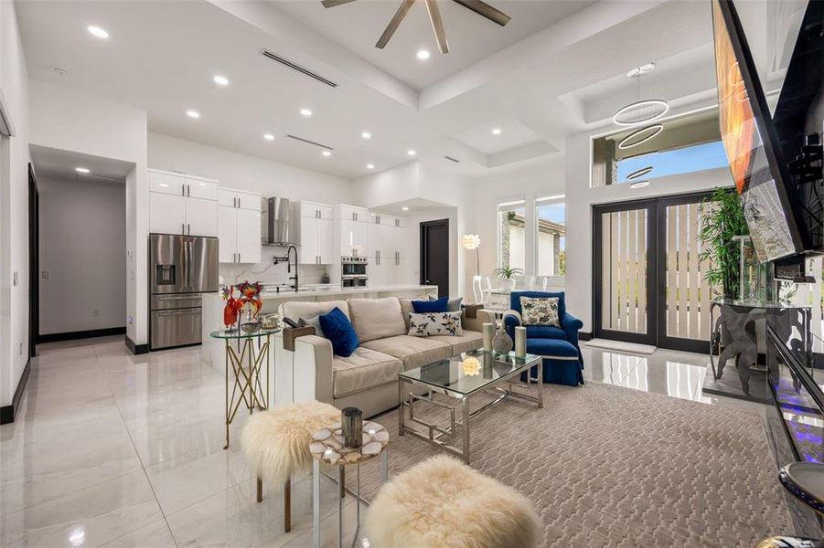 Furnished interior view inside a new home in , Cape Coral (Image 19).