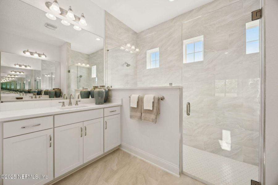 Furnished interior view inside a new home in Amelia National, Fernandina Beach (Image 16). Furnished interior view inside a new home in Amelia National, Fernandina Beach (Image 16).