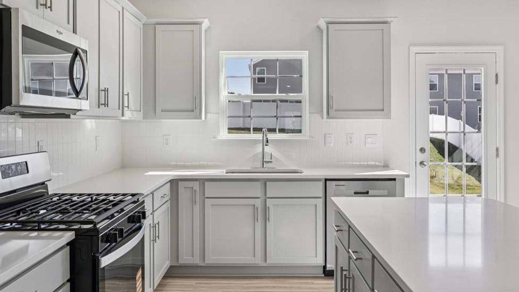 Close-up of interior finishes inside a home in The Falls at Newton, Newton (Image 8).
