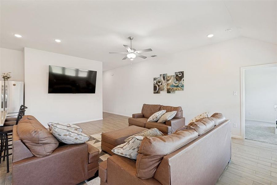 Furnished interior view inside a new home in Light Farms - Sweetwater, Celina (Image 16). Furnished interior view inside a new home in Light Farms - Sweetwater, Celina (Image 16).