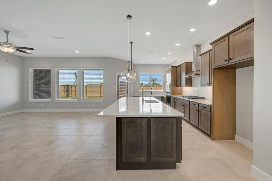 Furnished interior view inside a new home in Meridiana 55' Homesites, Manvel (Image 17).