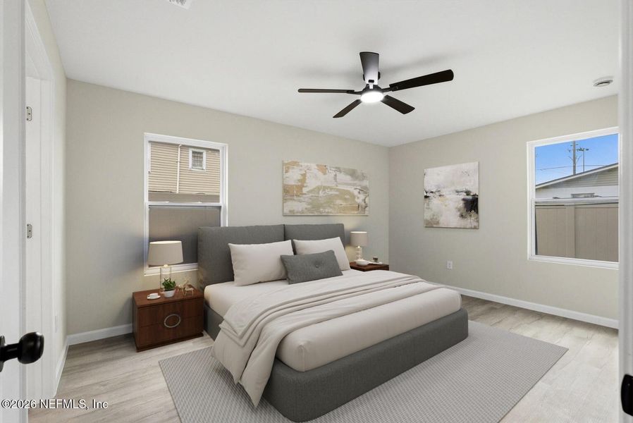 Furnished interior view inside a new home in , Jacksonville (Image 14). Furnished interior view inside a new home in , Jacksonville (Image 14).