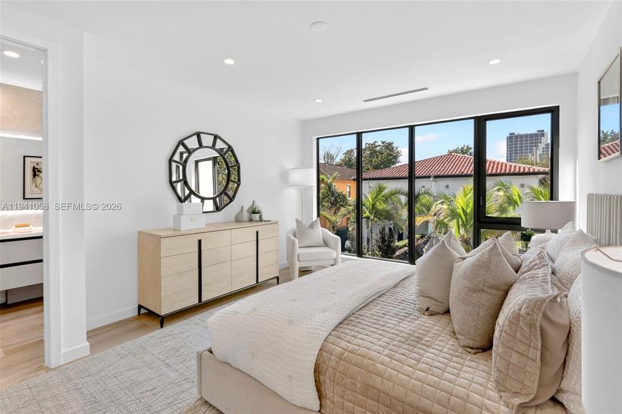 Furnished interior view inside a new home in , Miami (Image 9).