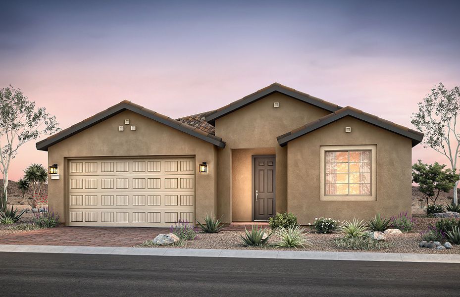 Representative exterior photo of a completed home built from the Haven Final Opportunity by Del Webb in Sun City Anthem at Merrill Ranch, Florence, AZ (Image 16).