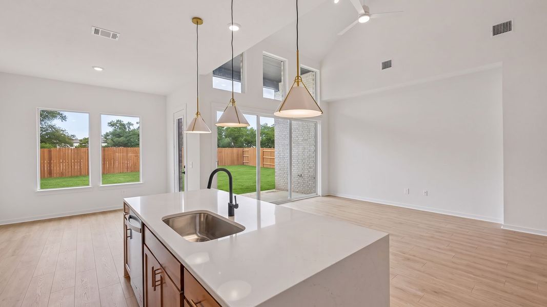Furnished interior view inside a new home in The Enclave at Bar W Ranch, Leander (Image 10).