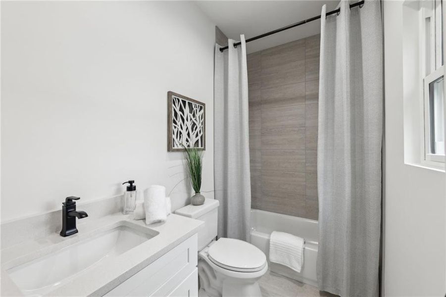 Furnished interior view inside a new home in , Atlanta (Image 13).