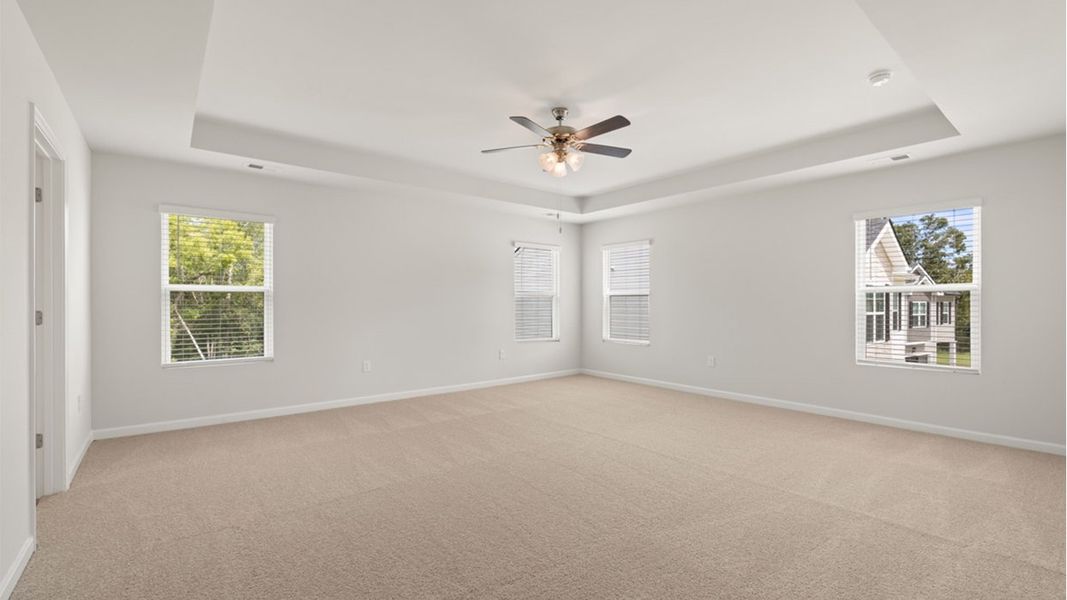 Representative unfurnished interior of a home built from the Mansfield by D.R. Horton in Highland Hills, Graniteville (Image 18).