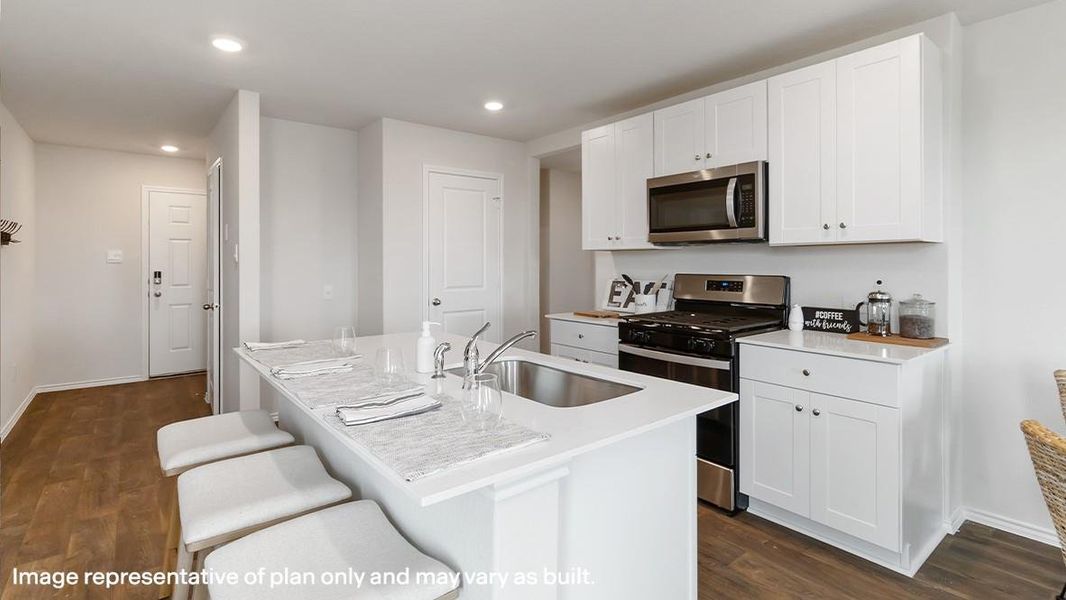 Furnished interior view inside a new home in The Villages at Schwertner Ranch, Jarrell (Image 6).