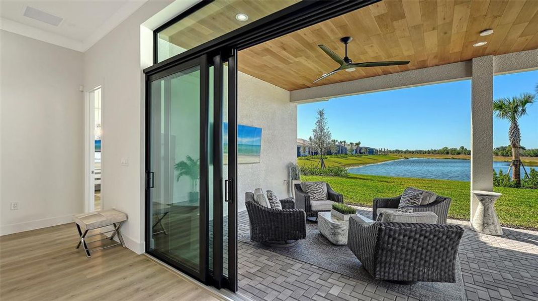 Exterior details and patio area of a home in , Sarasota (Image 34).