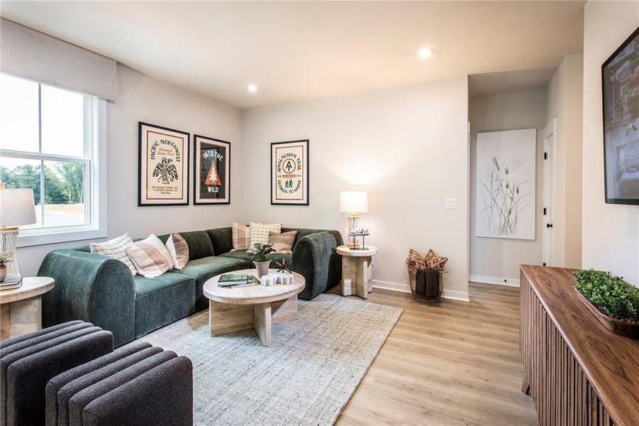 Furnished interior view inside a new home in Wisteria at GreenHouse, Marietta (Image 13).