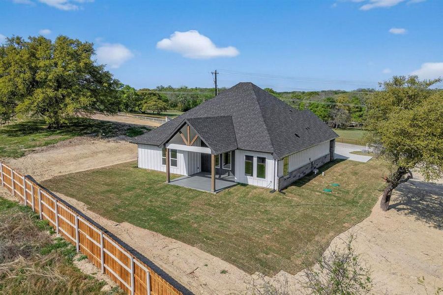 Exterior details and patio area of a home in , Azle (Image 27).