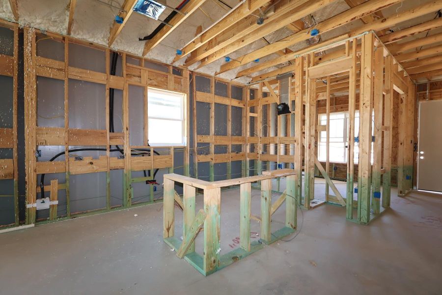 In-progress construction of a new home in Two Step Farm - Landmark Row Collection, Montgomery, TX (Image 7).