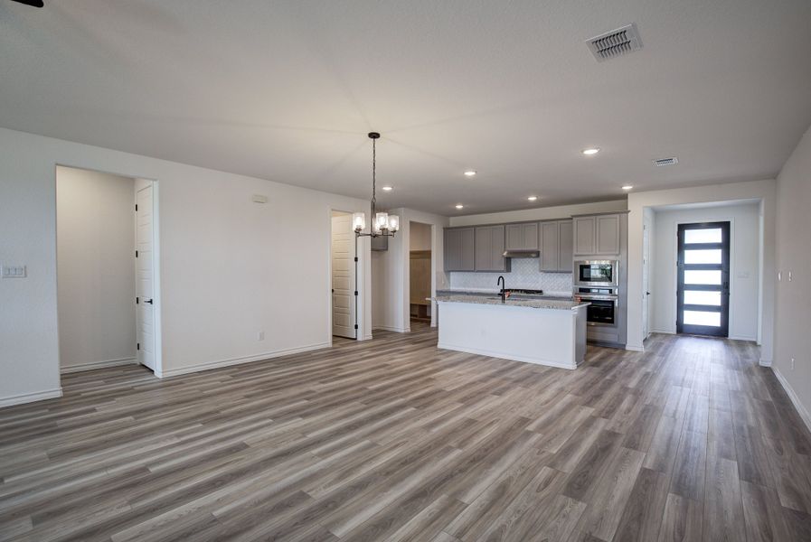 Representative unfurnished interior of a home built from the The Lanier F by Davidson Homes LLC in The Reserve at Potranco Oaks, Castroville (Image 18).