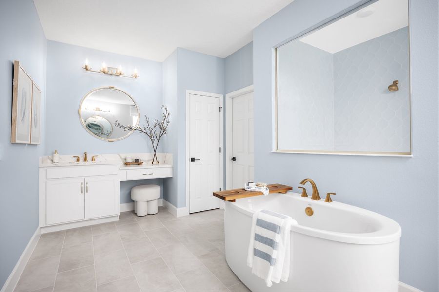 Representative furnished interior of a home built from the Exbury by Landsea Homes in Trinity Gardens, Deland (Image 12).