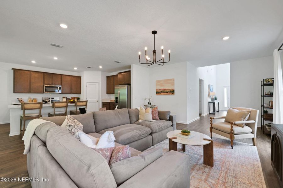Furnished interior view inside a new home in Diamond Springs, Jacksonville (Image 23).