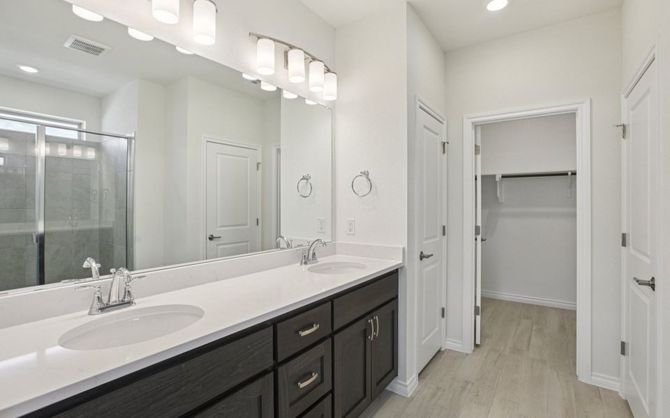 Furnished interior view inside a new home in Villas at Kissing Tree, San Marcos (Image 5).
