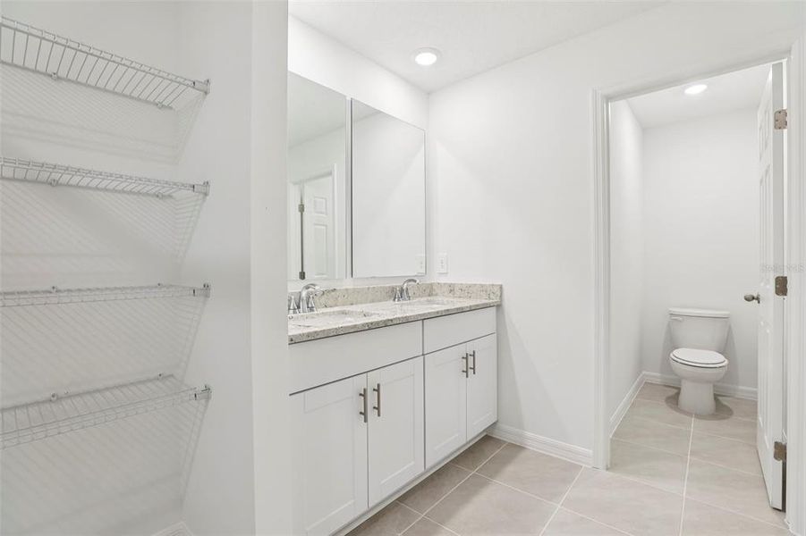 Furnished interior view inside a new home in The Meadow at Crossprairie Townes, St. Cloud (Image 14).