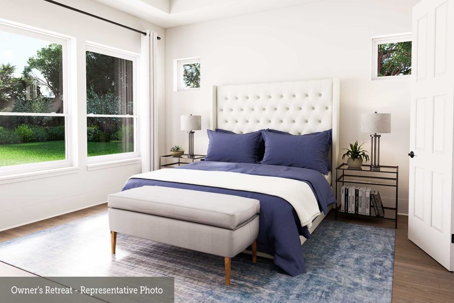 Representative furnished interior of a home built from the The Grapeland by David Weekley Homes in Wolf Ranch – West Bend, Georgetown (Image 4).
