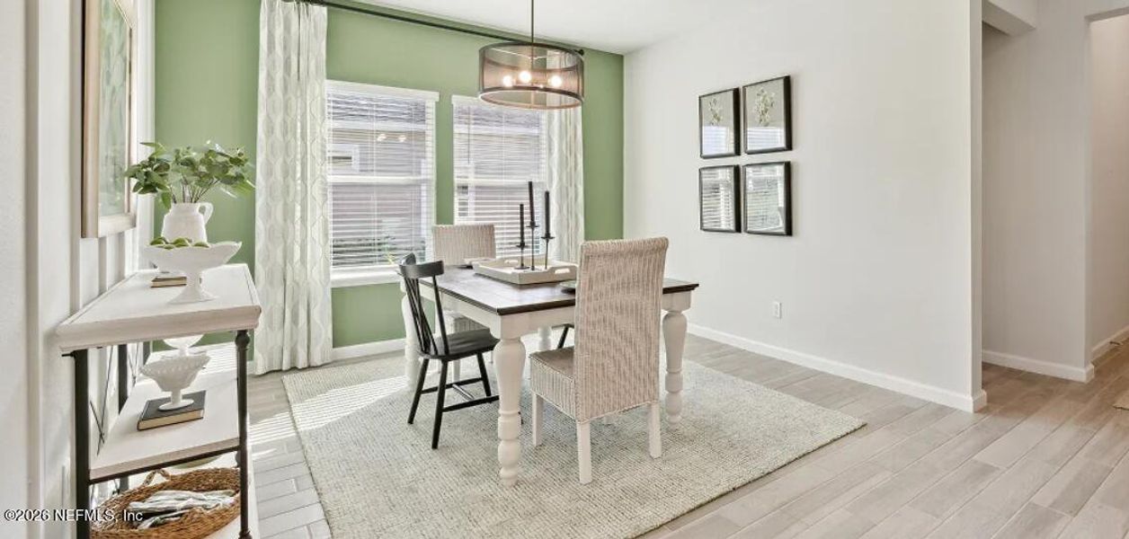 Furnished interior view inside a new home in Silver Falls Single Family at SilverLeaf, St. Augustine (Image 17).