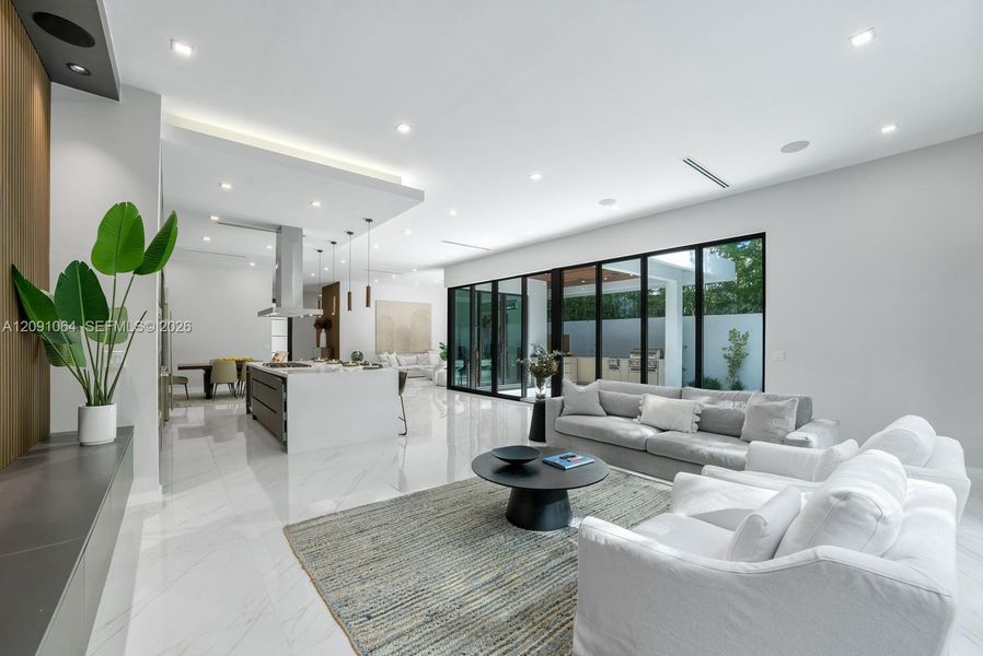Furnished interior view inside a new home in , Miami (Image 14).