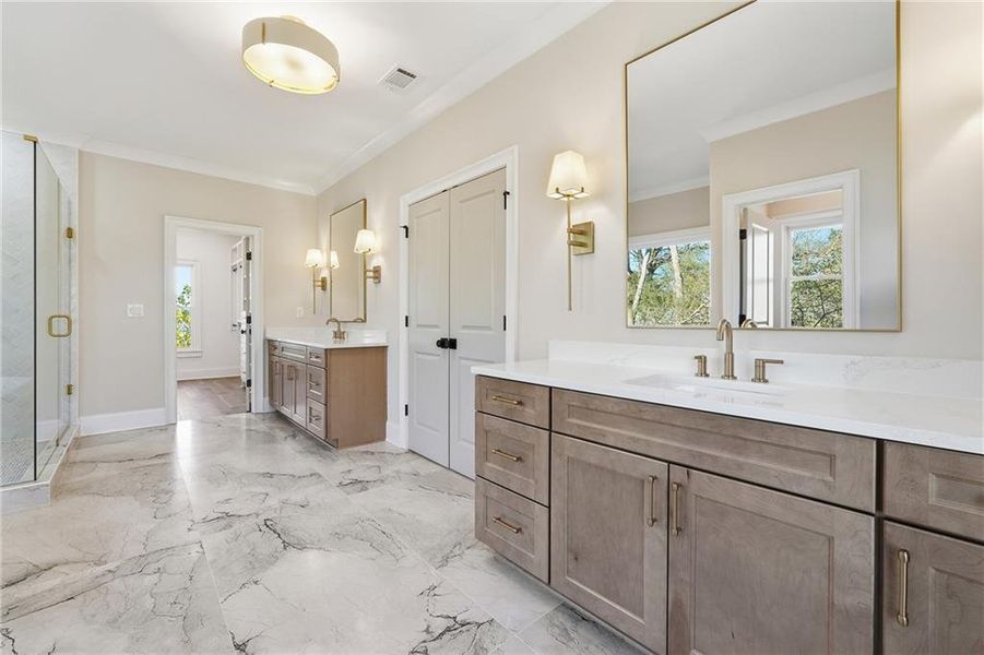 Furnished interior view inside a new home in , Marietta (Image 12).