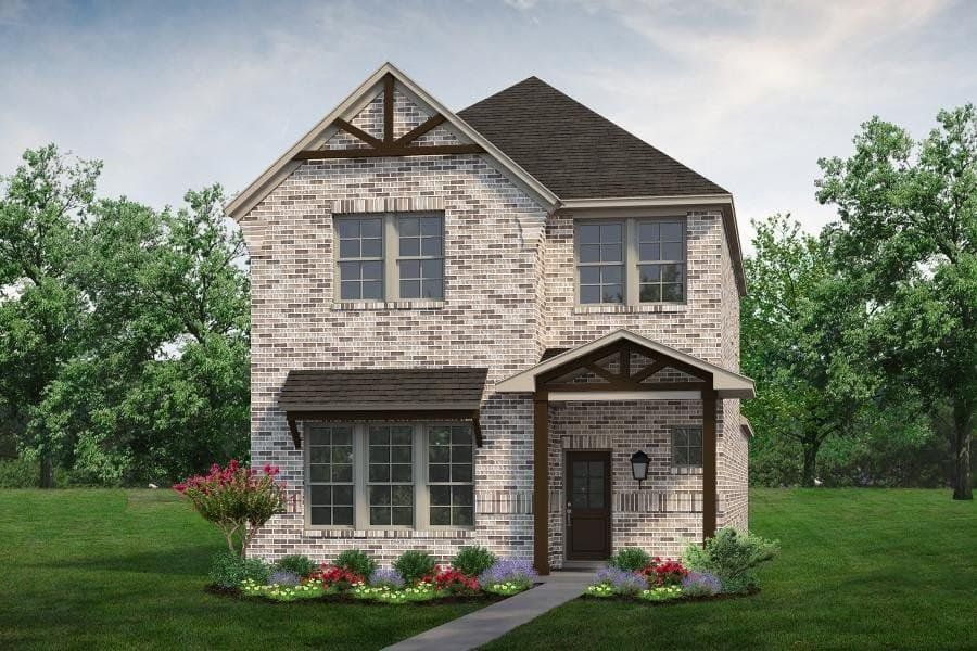 Front exterior of a new home in Magnolia West, Westworth Village, TX, highlighting curb appeal (Image 1). Front exterior of a new home in Magnolia West, Westworth Village, TX, highlighting curb appeal (Image 1).