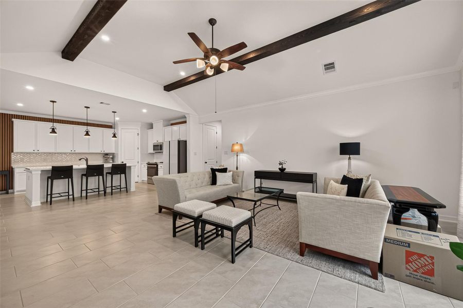Furnished interior view inside a new home in , Houston (Image 18).
