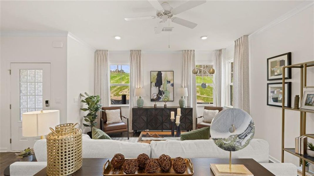 Furnished interior view inside a new home in Independence Villas and Townhomes, Loganville (Image 22). Furnished interior view inside a new home in Independence Villas and Townhomes, Loganville (Image 22).