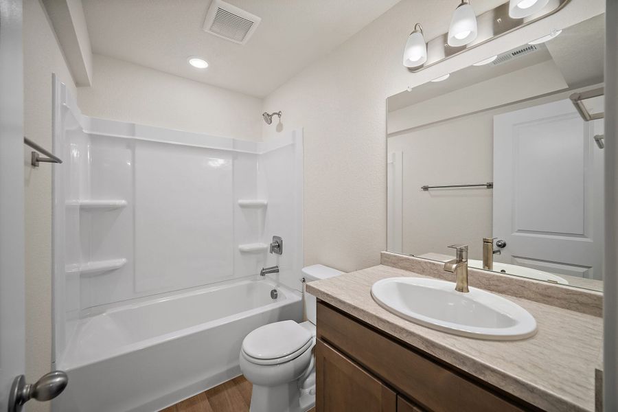 Furnished interior view inside a new home in Ridge at Lorson Ranch, Colorado Springs (Image 12). Furnished interior view inside a new home in Ridge at Lorson Ranch, Colorado Springs (Image 12).