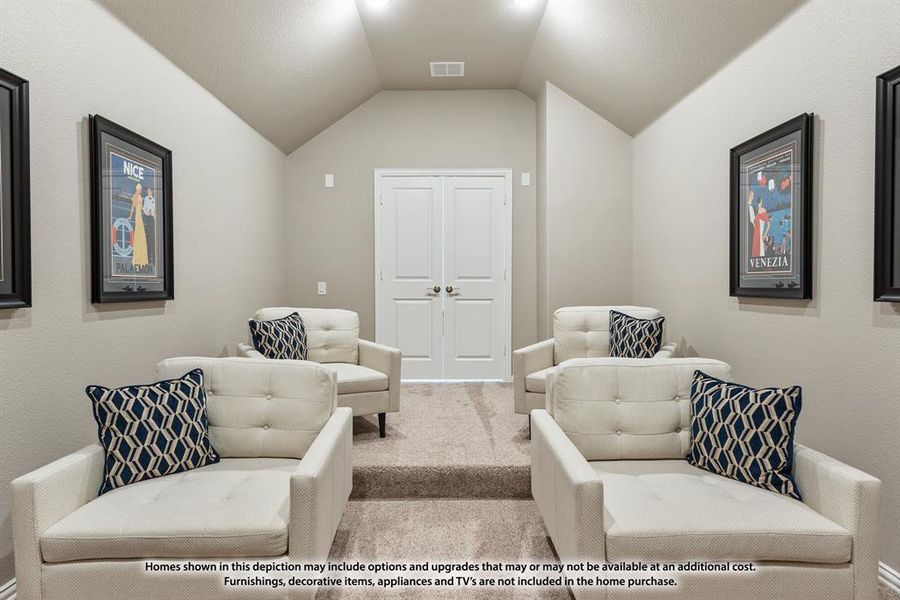 Furnished interior view inside a new home in Parks at Panchasarp Farms, Burleson (Image 20).