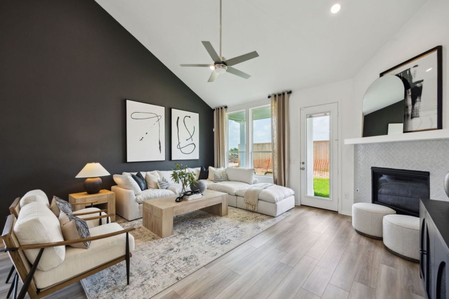 Representative furnished interior of a home built from the Hamilton by Pulte Homes in Windcress, Cove (Image 6). Representative furnished interior of a home built from the Hamilton by Pulte Homes in Windcress, Cove (Image 6).