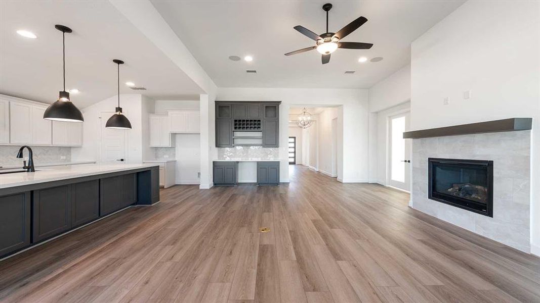Furnished interior view inside a new home in Talon Hills 60'/70', Fort Worth (Image 7).