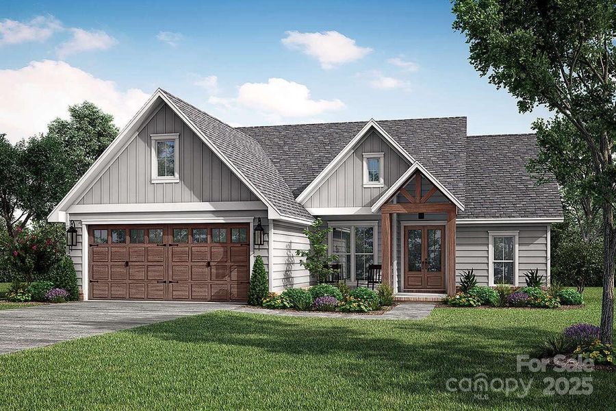 Front exterior of a new home in , Lenoir, NC, highlighting curb appeal (Image 9).