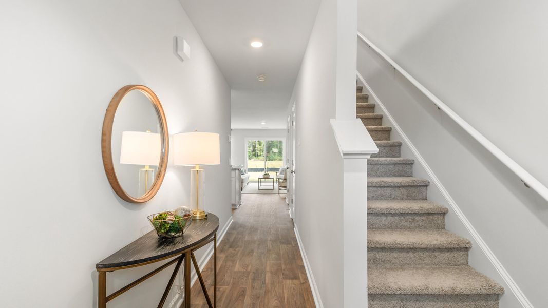 Furnished interior view inside a new home in Carolina Groves Townhomes, Moncks Corner (Image 14).