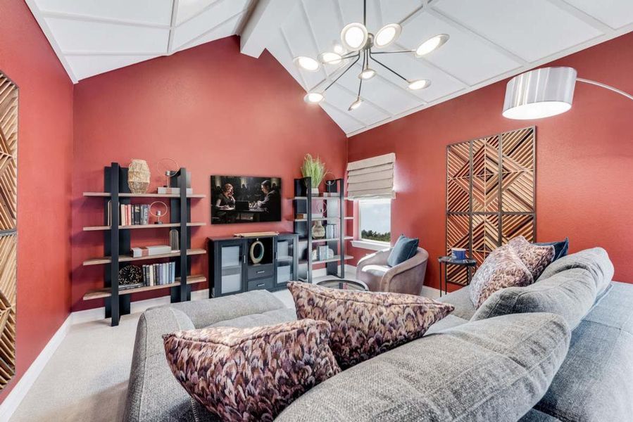 Representative furnished interior of a home built from the Grand Whitehall II by Grand Homes in Grand Oaks, Celina (Image 18).