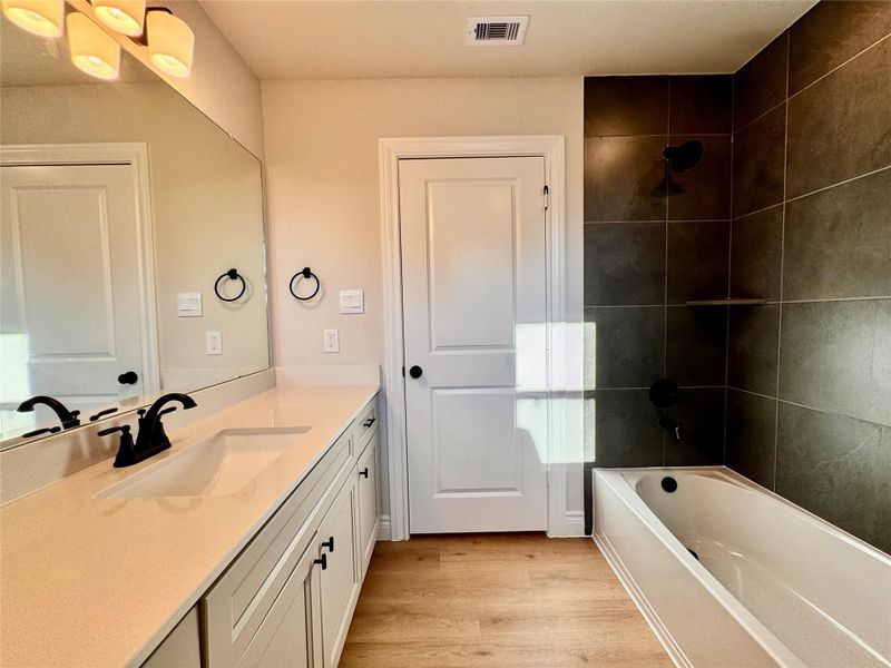 Furnished interior view inside a new home in Lexington Heights, Willis (Image 6). Furnished interior view inside a new home in Lexington Heights, Willis (Image 6).